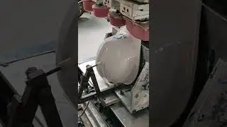 Safety helmet preparation process I Smart machine printing helmets #satisfying #short