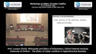 Prof. Luciano Floridi - The Ethics of Cyber-conflicts in Hyperhistorical Societies