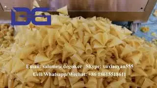 2d Bugles Crispy Nacho Corn Snacks Food Extruder Machine Bugle Corn Cone Chips processing machinery