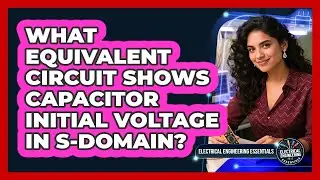 What Equivalent Circuit Shows Capacitor Initial Voltage in S-Domain?