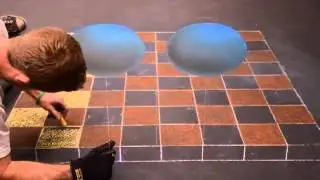 Anamorphic 3D Chalk Art (Time Lapse)