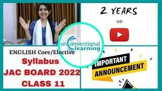 Class 11 English Core & Elective REDUCED SYLLABUS 2022 | TERM 1 & TERM 2| JAC Board|  Announcement