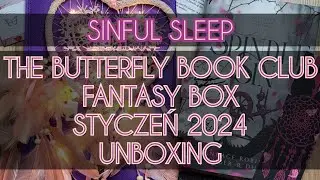 Sinful sleep &ndash; The Butterfly Book Club Fantasy Box styczeń 2024 &ndash; unboxing