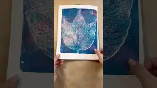 Easy botanical gel print #monoprint #printmaking #gelprinting #gelpress