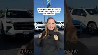 When your sales manager gives you feedback be like... #carsaleswoman #carsales #socialmediatips #yt