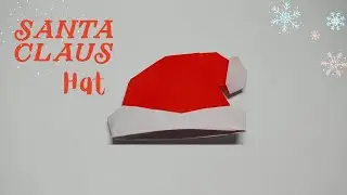 Paper Hat - Origami Santa Hat Tutorial - Origami Santa Claus Hat