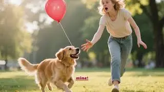 Talking Dog Steals My Balloon! 😂🐶 | Funny Dog Shorts&rdquo;