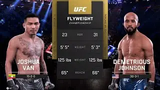 UFC 5 Gameplay Joshua Van vs Demetrious Johnson