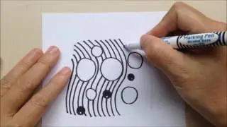 如何畫Zentangle®圖樣  How to draw the Zentangle® Pattern NIPA