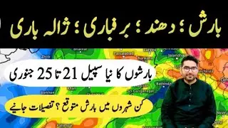 WEATHER UPDATES | PAKISTAN WEATHER FORECAST | RAIN SNOW FOG NEW SPELL | WINTERS JANURARY 2026 REPORT