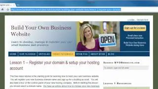 1.2 Tour your small business website hosting account control panel