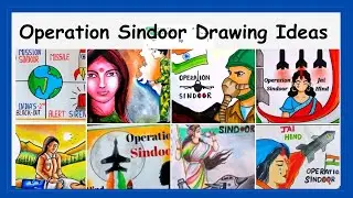 Operation sindoor poster making ideas/ operation sindoor drawing idea's/