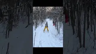 XC Ski Carnage! A Mothman family outing #xcskiing #skiing #carnage e