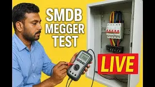 SMDB Board Megger (Resistance checking) between conductors RYB, Neutral and Earth.