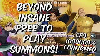 BEYOND INSANE Free To Play Red Escanor Summons! - CEO 10000000% - Seven Deadly Sins: Grand Cross