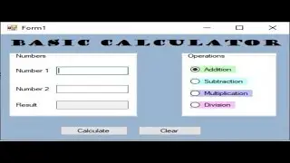 Простой калькулятор на C# с использованием RadioButtons и метода TryParse | Учебное пособие по C#
