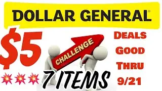 💥💥Unbelievable $5 Challenge At Dollar General! 7 Items For Less Than $5💥💥