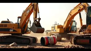 Funny Excavator Moments | Construction Gone Wrong!