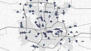 10 Minute Transit Access to Supermarkets in Columbus, Ohio