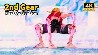 Part 1 Luffy's Gear 2 [4k 60fps] First Activation | Luffy vs Blueno #luffy #onepiece #luffyvsblueno