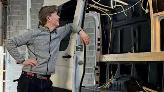 Van flip #3 Episode 3 - Solar panels, Awning and Kitchen installation.