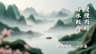 中國禪風音樂 / 靜水輕舟 (Quiet Drifting Boat) / 1 Hour Chinese Zen Music / Guzheng & Bamboo Flute