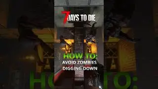 7 Days to Die: Underground Zombie Drop Trap #7daystodie #7dtd  #zombiesurvival #gamingshorts