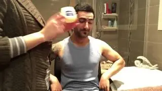 Making a Face Mould With Plaster Bandage