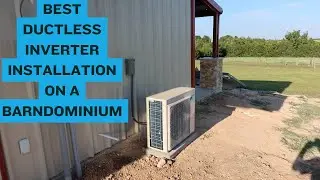 Best Ductless Mini split Installation On A Barndominium ☀️HVAC services Katy🌡️