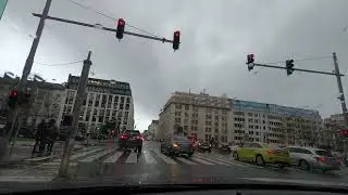 Dirigindo por Bruxelas (Gare du Midi) em Dia Chuvoso &mdash; Clima Aconchegante | Sem Narra&ccedil;&atilde;o