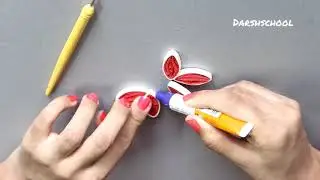 Art and Craft | Paper Quilling | Flower Design | Easy to Do | Darsh School