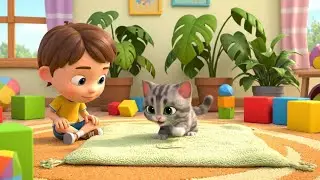 Cinco Gatitos Beb&eacute;s Tontos Desliz&aacute;ndose Sobre la Alfombra | Canci&oacute;n para Ni&ntilde;os | Rimas Infantiles