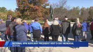 VFW Auxiliary National President Visits D-Day Memorial