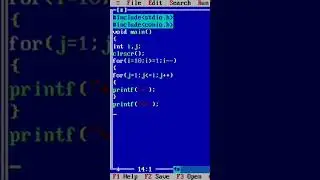 printing pattern in c programming 