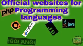 Official websites for Programming languages || P-TechRoom