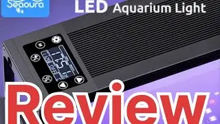 Обзор программируемого аквариумного светильника Seaoura SR 628 с 3 режимами работы, а также ссылк...