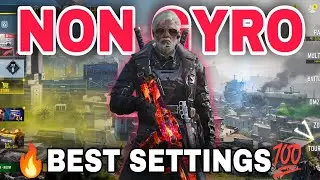 ✅ Non Gyroscope🔥💯 Best Pro Sensitivity Settings | HUD Layout | DMZ Recon | ALL Settings in CODM BR💀
