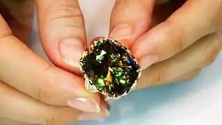Sphene Ring 20.02 carats by Kat Florence