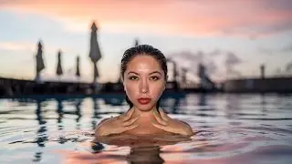 Swimsuit Pool Shoot at Sunrise -Sony A7Rii, 35mm Zeiss, Rotolight Neo in Cancun, Mexico Jason Lanier