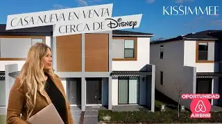 Casa NUEVA en venta para AIRBNB en kissimmee a 12 minutos de DISNEY! YA construida 😱😱