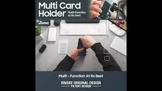 Ringke MULTI CARD HOLDER Card Storage [3-in-1] for Smartphones Adhesive Stick On Magnetic Phone