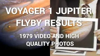 VOYAGER 1 Jupiter Flyby Results - High Quality Photos, AI upscale video - 1979, Io, Europa, Callisto