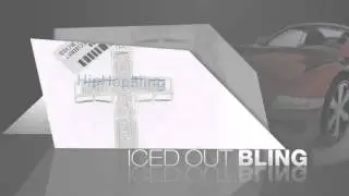 .80 Carat Real Diamond Hip Hop Cross Pendant