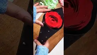 Handmade Rose for Rose Day 🌹 | Valentine's day special | Easy DIY Paper Rose #Shorts #valentinesday