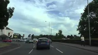 Driving On Castle Street, Croft Road, Dolday & All Saints' Road, Worcester, Worcestershire, UK
