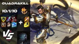JUNGLE Xin Zhao vs Kindred [QUADRAKILL] - NA Challenger Patch 14.7