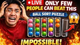 Only 1% Can Solve This  LIVE Ball Sort Puzzle