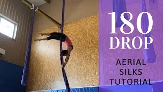 Aerial silks 180 drop tutorial | Caída de 180 grados telas aéreas