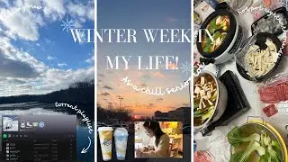 WINTER WEEK IN MY LIFE (as a senior with a super chill schedule lol)❄️🧣📚 
