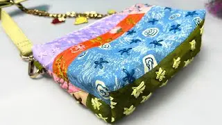 Wow! Scrap Fabric Combined with Hand Stitching to Create Beautiful Items